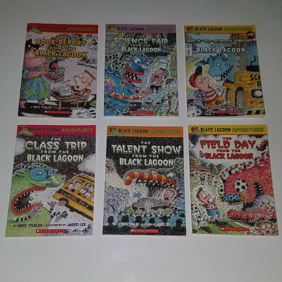 9 Black Lagoon PBK Book Lot Mike Thaler Talent Show Field Day Class Trip School - Picture 2 of 8